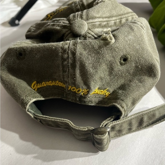 Bass Pro Shops Green Lucky distressed Hunting Camping outdoor hat Cap - Picture 3 of 5